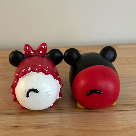 DISNEY Mickey & Minnie Tsum Tsum Kitchen Garden Decor 4” Set Unique Shape - Picture 5 of 8